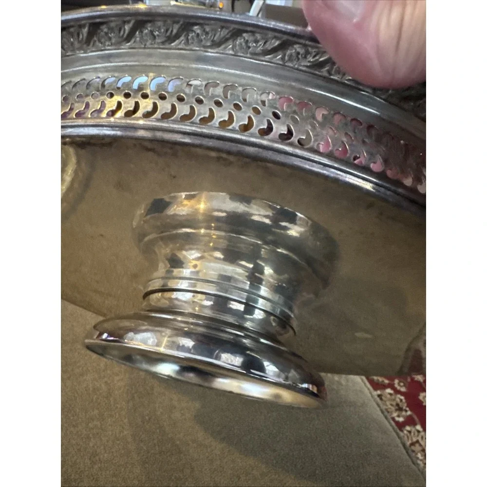 VTG Silver Plated Lazy Susan 15